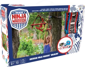 American Ninja Warrior Ninjaline Packaging PNG image