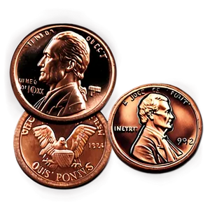 American Pennies Png 06212024 PNG image