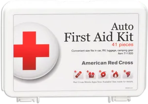 American Red Cross Auto First Aid Kit PNG image