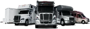 American Semi Trucks Lineup PNG