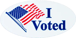 American Voting Sticker PNG image