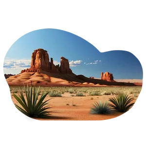 American Western Desert Scene Png Hsr2 PNG image