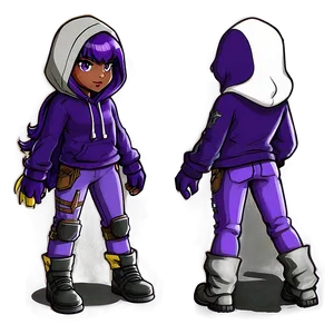 Amethyst Purple Hoodie Sketch PNG Rfm98 PNG