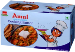 Amul Cooking Butter Packaging PNG image