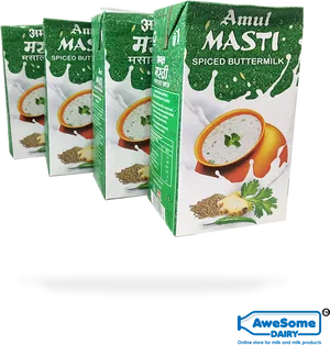 Amul Masti Spiced Buttermilk Packaging PNG image