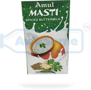 Amul Masti Spiced Buttermilk Packet PNG image