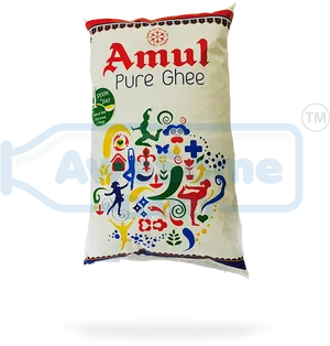 Amul Pure Ghee Packaging PNG image