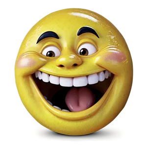 Amused Grin Emoji Png Aeb PNG image