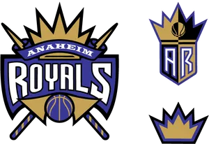 Anaheim Royals Basketball Team Logos PNG image