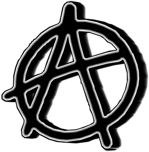 Anarchy Symbol Graphic PNG image