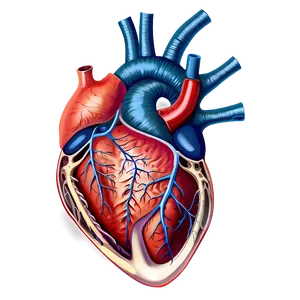 Anatomical Heart And Lungs Png 06122024 PNG image