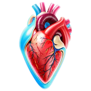 Anatomical Heart D PNG image