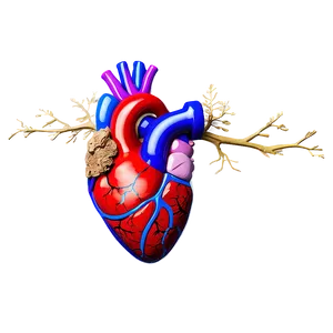 Anatomical Heart In Nature PNG 06122024 PNG
