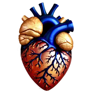 Anatomical Heart On Fire PNG 27 PNG