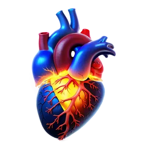 Anatomical Heart On Fire PNG Pbx PNG