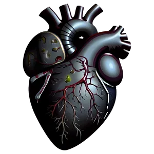 Anatomical Heart Stencil PNG Wli PNG