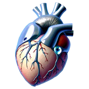 Anatomical Heart With Eyes PNG 48 PNG