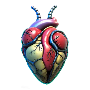 Anatomical Heart With Eyes PNG Qtg PNG