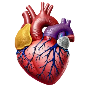 Anatomical Heart With Labels PNG 06122024 PNG