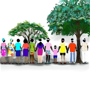 Ancestral Tree For Family Reunion Png Vch14 PNG image