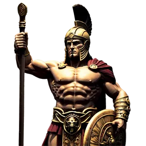 Ancient Ares Statue Png Miy PNG image