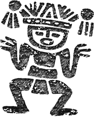 Ancient Aztec Warrior Drawing