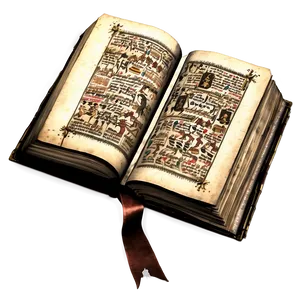 Ancient Bible Manuscript PNG Boe38