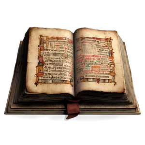 Ancient Bible Manuscript PNG Xjn