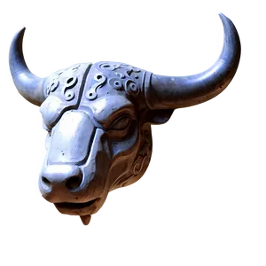 Ancient Bull Head PNG 06132024