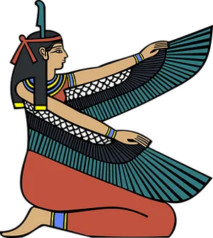 Ancient Egyptian Goddess Illustration PNG image
