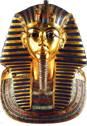 Ancient Egyptian Golden Mask PNG image
