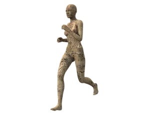 Ancient Egyptian Statuette Running Woman