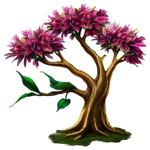 Ancient Flower Tree Mythology PNG Pqy75 PNG