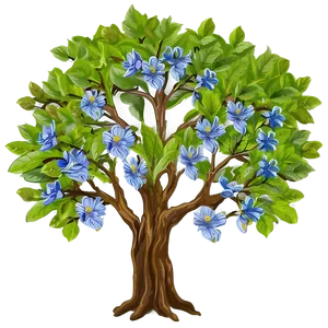 Ancient Flower Tree Mythology PNG Xcu94 PNG