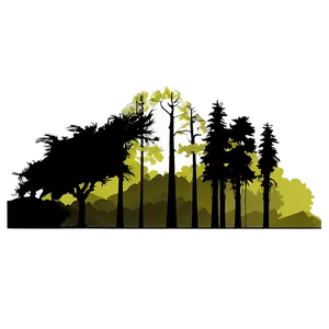 Ancient Forest Silhouette PNG 1 PNG