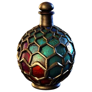 Ancient Potion Bottle PNG 06132024