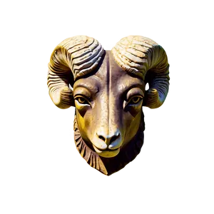 Ancient Ram Head Statue PNG Ahw7 PNG
