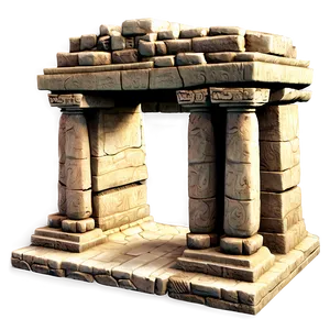 Ancient Ruins Altar PNG 06242024