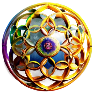 Ancient Sacred Flower Of Life PNG 06252024