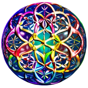 Ancient Sacred Flower Of Life PNG Uaf