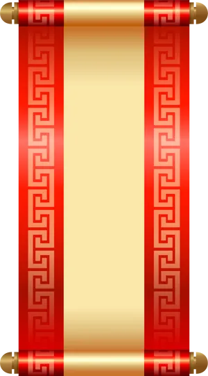 Ancient Scroll Design PNG image
