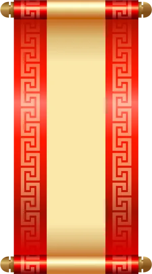 Ancient Scroll Design PNG image