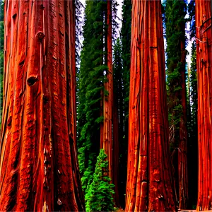 Ancient Sequoia Trees PNG 05042024