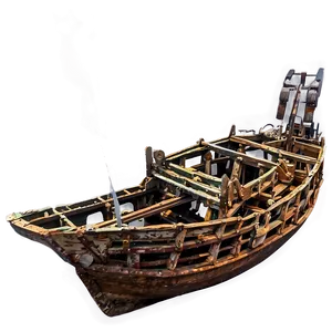 Ancient Shipwreck At Sea Bed PNG Qyk PNG