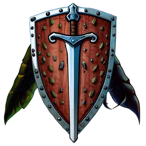 Ancient Sword And Shield Graphic Png Dda PNG image