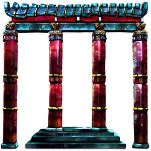 Ancient Temple Building PNG 05242024