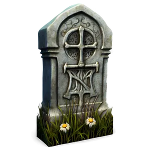 Ancient Tombstone PNG 05252024