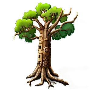 Ancient Tree Drawing Png Bqd PNG image