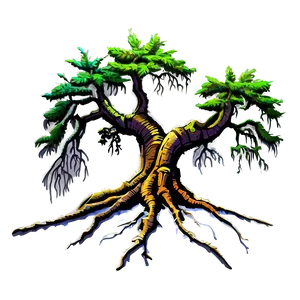 Ancient Tree Roots Art Png 06262024 PNG image