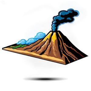 Ancient Volcano Illustration Png Pkh11 PNG image